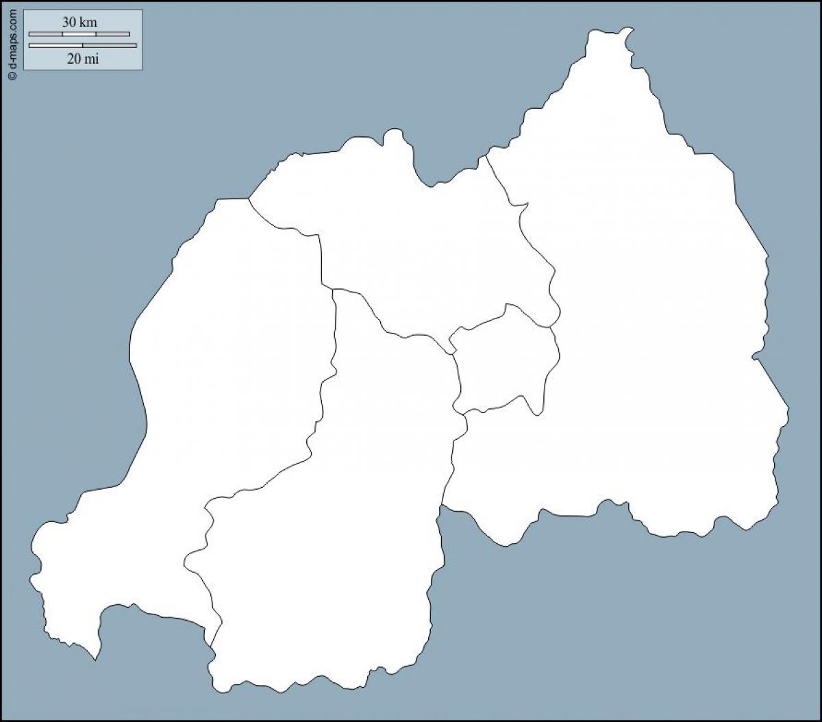 Rwanda mapu osnovy