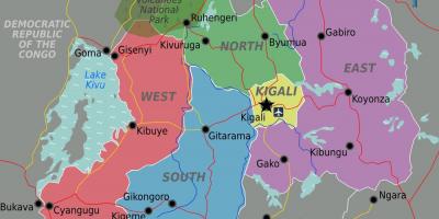 Mapa kigali Rwande