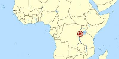 Mapa Rwande afrika