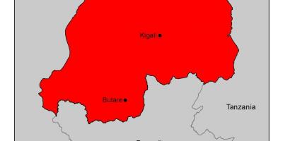 Mapa Rwande malária